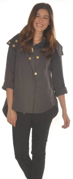 Ciao Milano Savina Rain Jacket 8 Ciao Milano Savina Rain Jacket -Premium Shoes Store 17868 CHARCL l