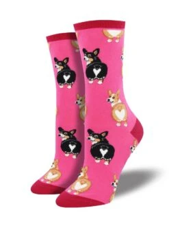 Socksmith Designs Corgi Butt 5 Socksmith Designs Corgi Butt -Premium Shoes Store 24660 PINK l