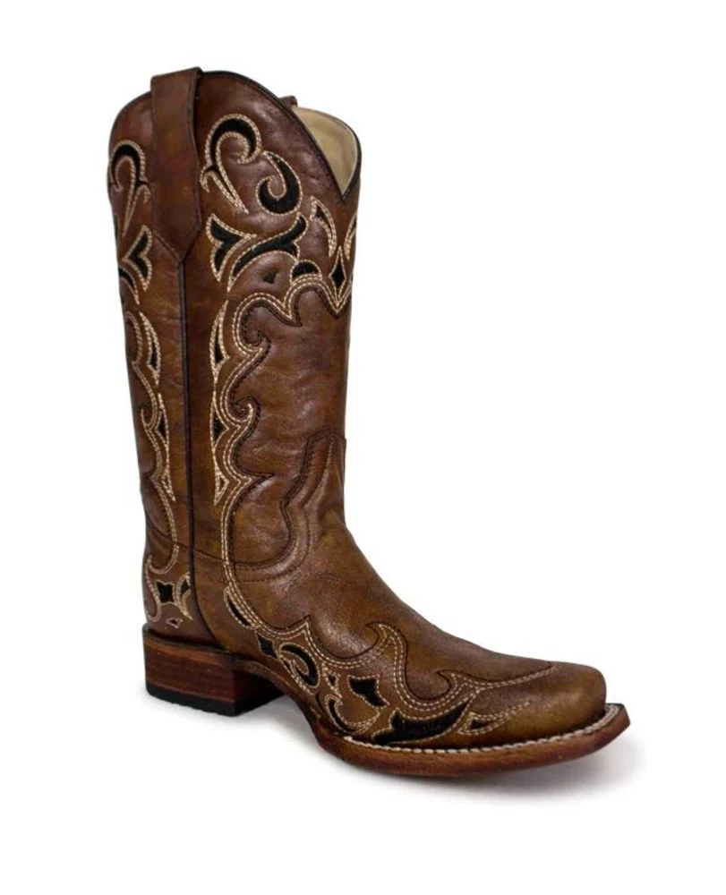 Corral Boots Corral Honey Side Embroidered Boots 1 Corral Boots Corral Honey Side Embroidered Boots