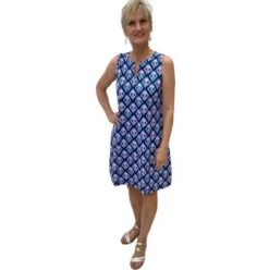 Lulu B V- Neck Cut Swing Dress