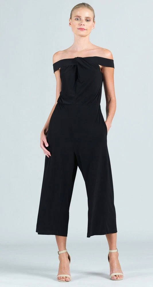 Grecian Halter Neckline Gaucho Jumpsuit 2 Grecian Halter Neckline Gaucho Jumpsuit - Image 2