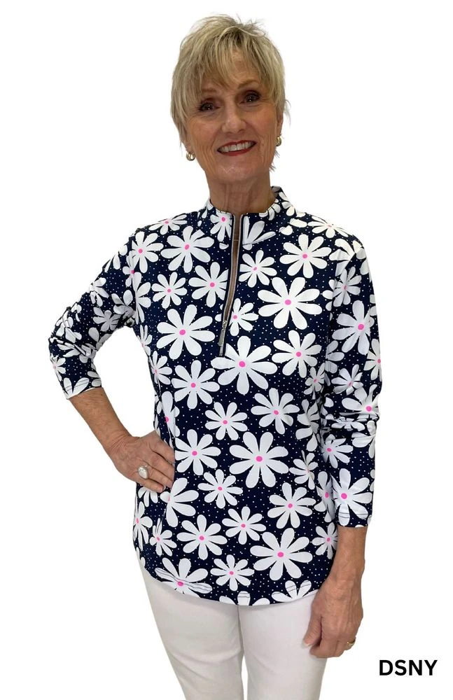 Patterned Quarter Zip Jacket 2 Patterned Quarter Zip Jacket - Image 2