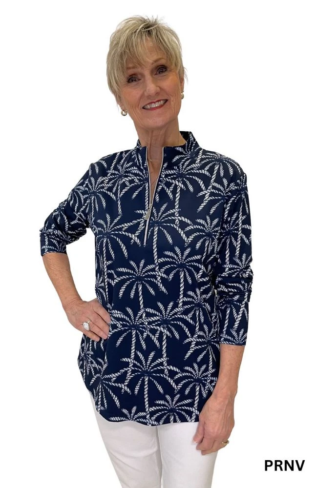 Patterned Quarter Zip Jacket 4 Patterned Quarter Zip Jacket - Image 4