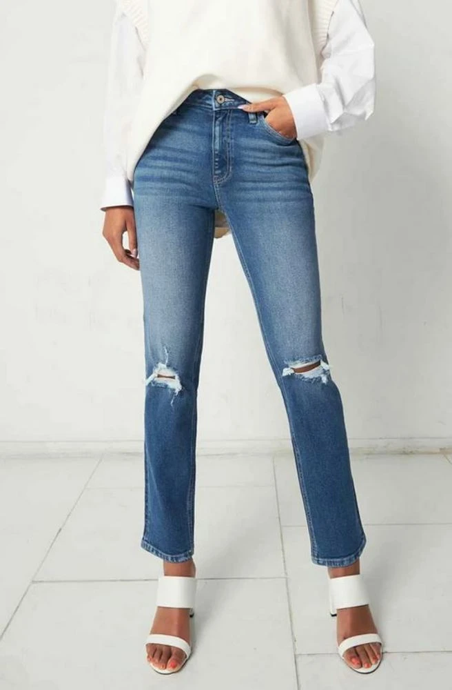 High Rise Slim Straight Jeans 1 High Rise Slim Straight Jeans