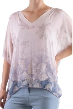 V- Neck Print 5 V- Neck Print -Premium Shoes Store 30462 PINK l