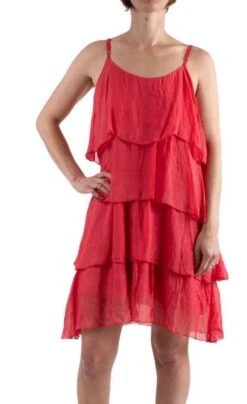 Ruffle Dress 9 Ruffle Dress -Premium Shoes Store 30465 REDCORAL l