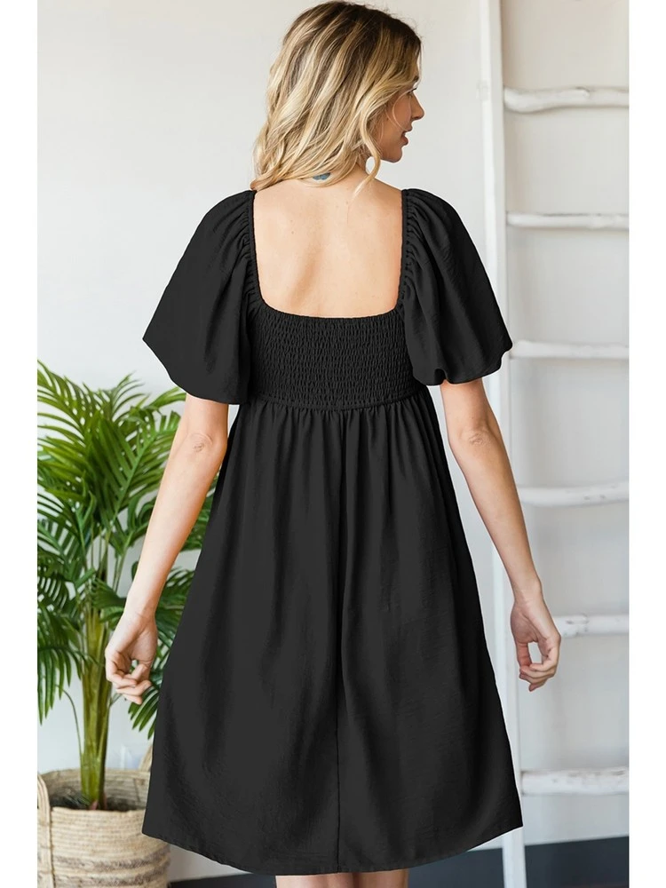 Short Puff Sleeve Dress 3 Short Puff Sleeve Dress - Image 3
