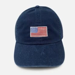 American Flag Embroidered Patch Cap