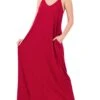 V- Neck Cami Maxi Dress