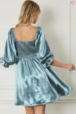 Satin Dress 5 Satin Dress -Premium Shoes Store 31114 SEAGREEN l