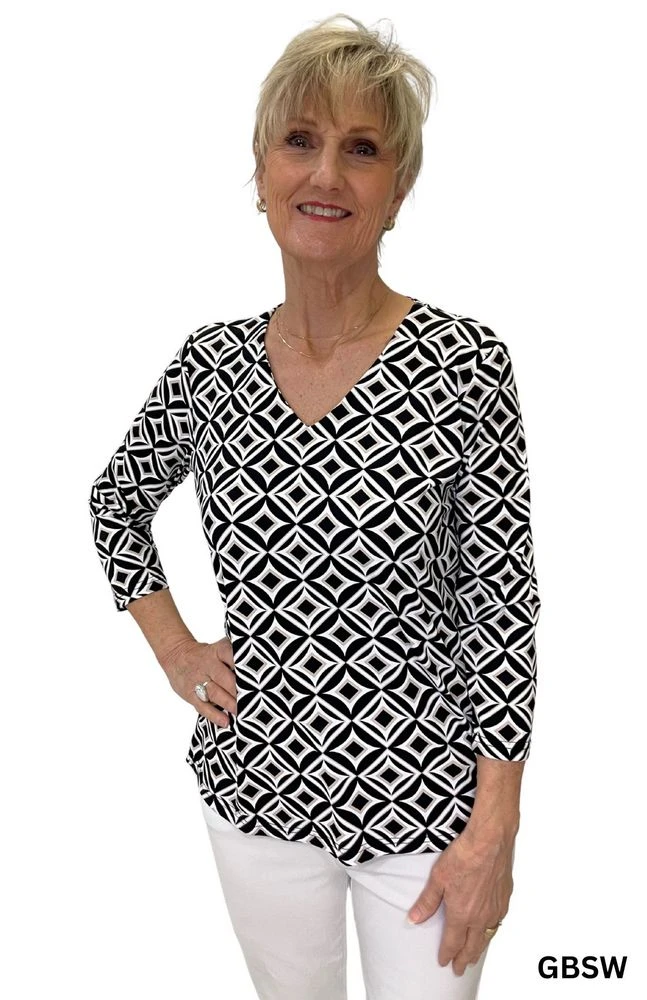 3/4 Sleeve Top 1 3/4 Sleeve Top