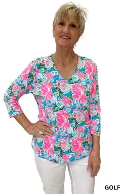 3/4 Sleeve Top 9 3/4 Sleeve Top -Premium Shoes Store 31739 GOLF l
