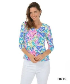 3/4 Sleeve Top 10 3/4 Sleeve Top -Premium Shoes Store 31739 HRTS l