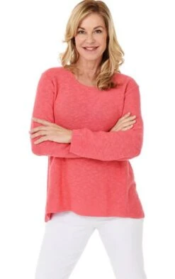 Hi Low Sweater 8 Hi Low Sweater -Premium Shoes Store 31934 CORAL l