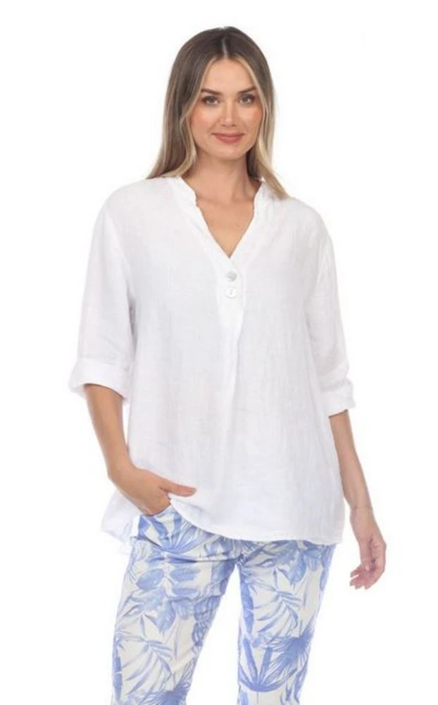 Solid Linen Top 1 Solid Linen Top