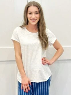 Scoop Neck Top 7 Scoop Neck Top -Premium Shoes Store 32400 WHITE l