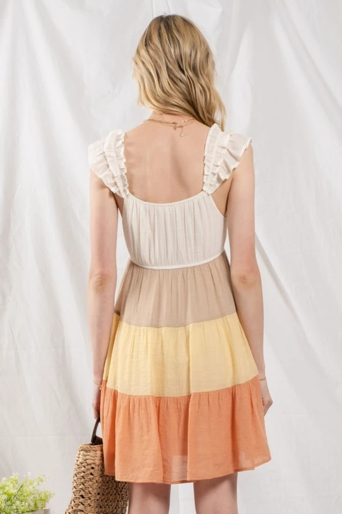 Colorblock Mini Dress 3 Colorblock Mini Dress - Image 3