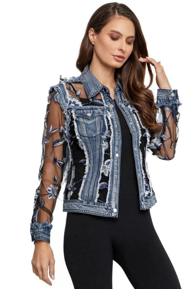 Navy Lace Jacket 1 Navy Lace Jacket