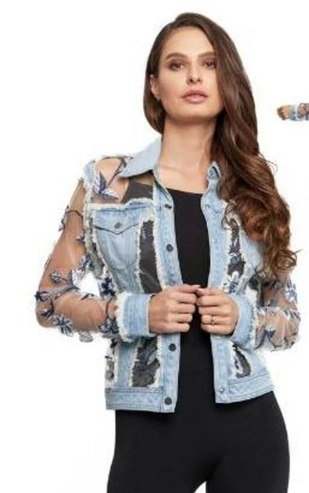 Light Denim Jacket Mesh 1 Light Denim Jacket Mesh