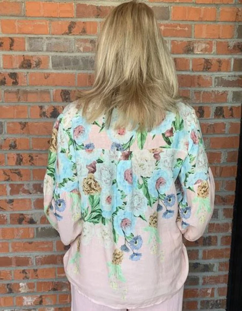 Floral Balloon Sleeve Blouse 2 Floral Balloon Sleeve Blouse - Image 2