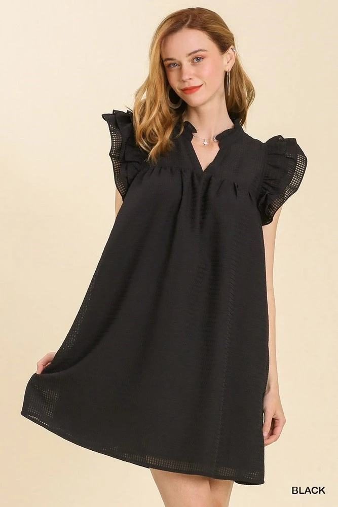 Layered Ruffle Sleeve Dress 2 Layered Ruffle Sleeve Dress - Image 2