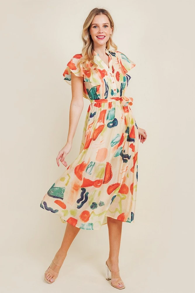 Print Midi Dress 1 Print Midi Dress