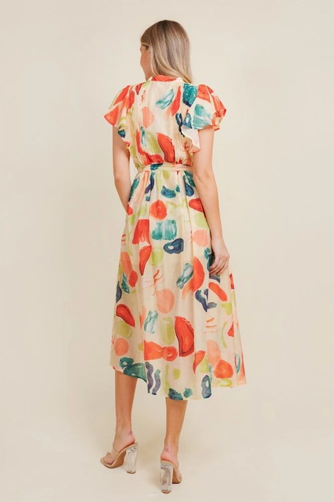 Print Midi Dress Xs 2 Print Midi Dress Xs - Image 2