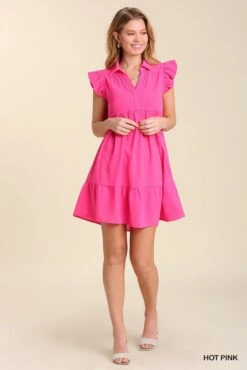 Short Tiered Dress 6 Short Tiered Dress -Premium Shoes Store 32799 HTPINK l