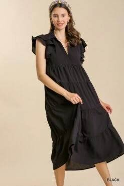 Tiered Midi Dress