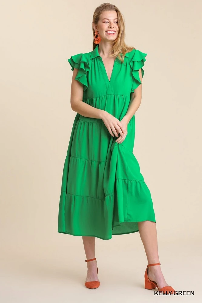 Tiered Midi Dress 4 Tiered Midi Dress - Image 4