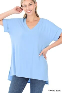 V- Neck Tee 5 V- Neck Tee -Premium Shoes Store 32840 SPRBLU l