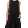 Sleeveless Ruffle Hem Dress