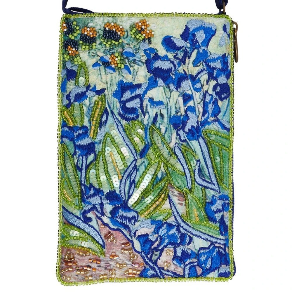 Club Bag Blue Irises 1 Club Bag Blue Irises