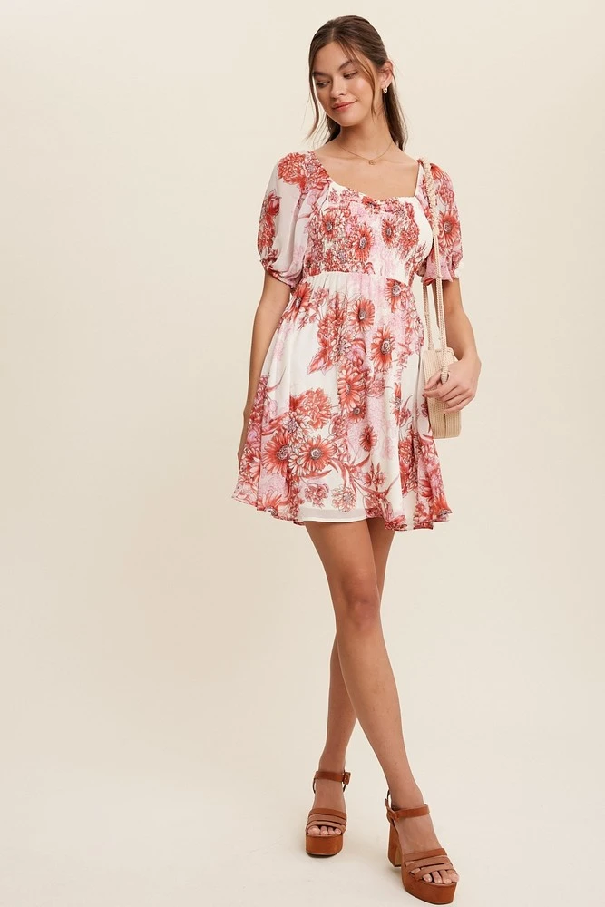 Floral Mini Dress 1 Floral Mini Dress
