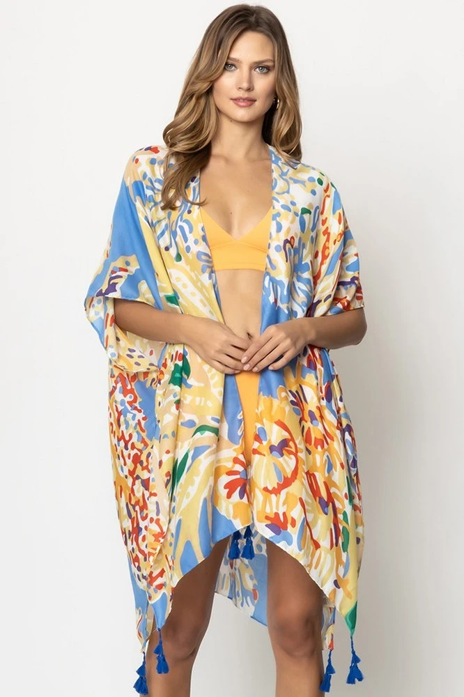 Multi Floral Kimono 2 Multi Floral Kimono - Image 2